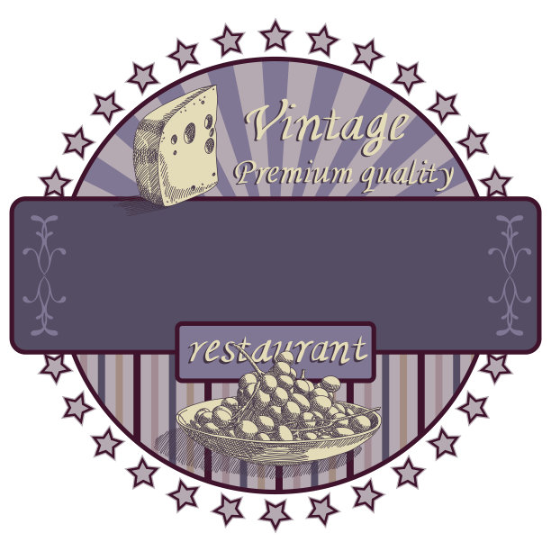 复古酒标签图片下载