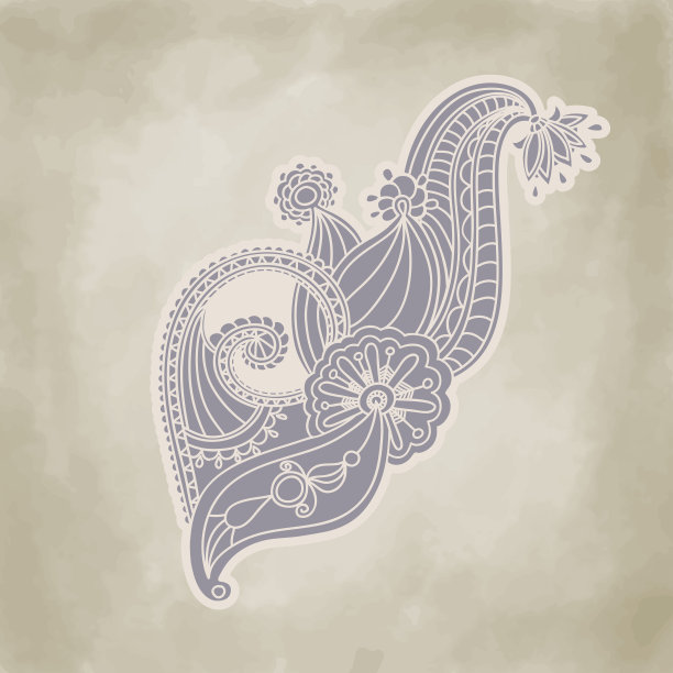 Vintage观赏性花卉模板图片下载