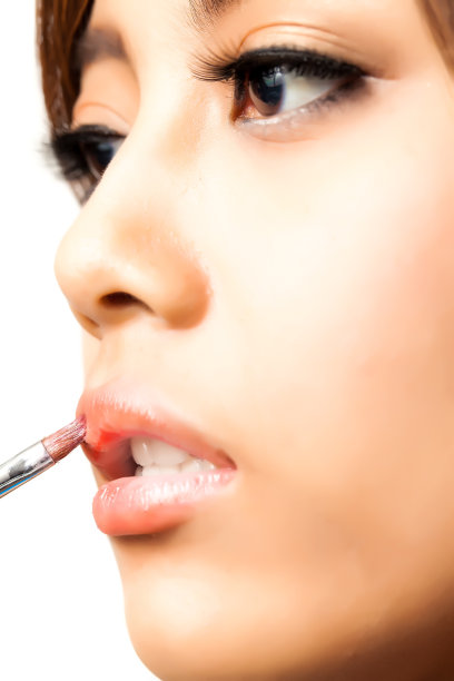 亚洲女人和化妆品图片下载