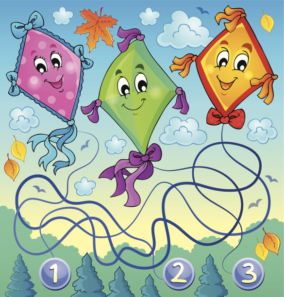 风筝主题形象4素材图片