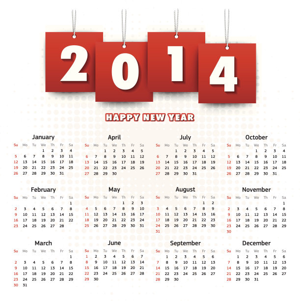 2014年日历图片下载