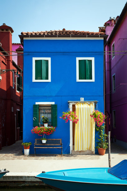 Burano岛,意大利图片下载
