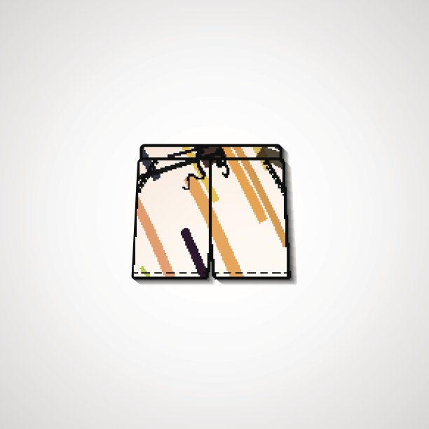 短裤上的抽象插图图片下载