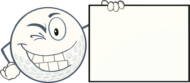 闪烁的高尔夫球显示一个标志图片下载