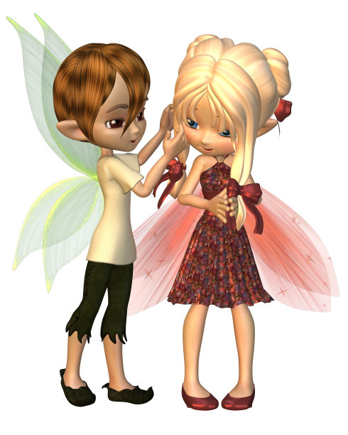 可爱的卡通仙女朋友图片下载