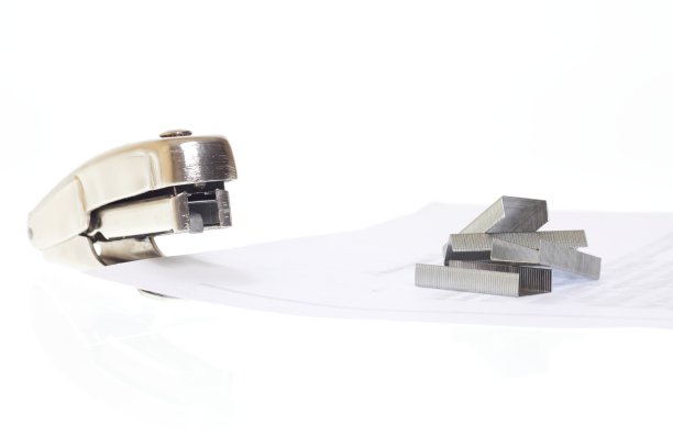 订书机的白色背景图片下载