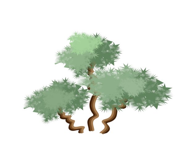 等距的棕榈树在白色的背景图片下载