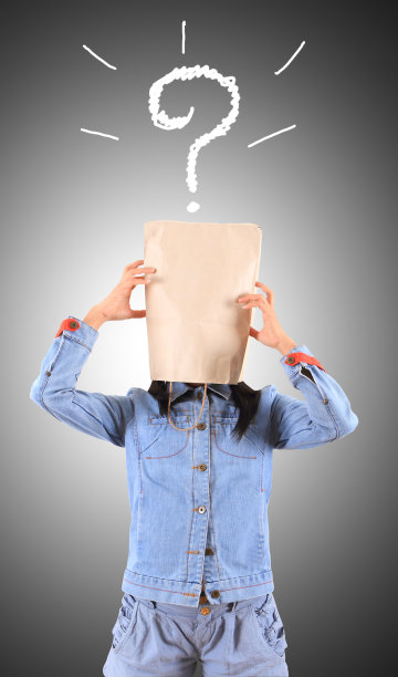 思考商业女人在问号前写下黑色图片下载