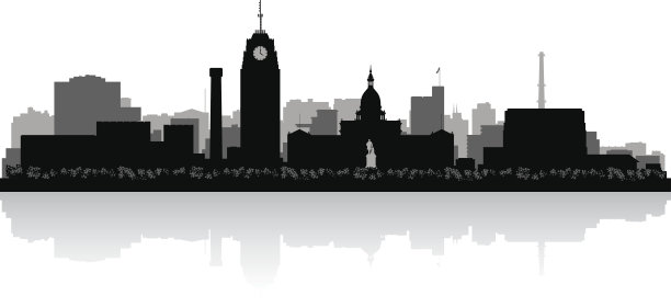 城市插画素材ID：100458274