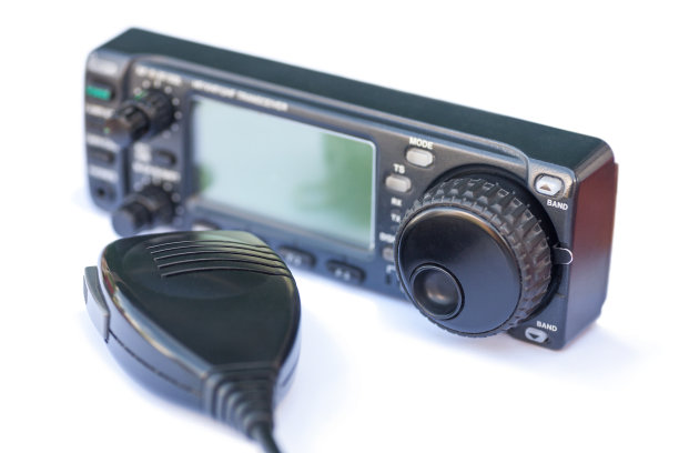 无线电收发电台和麦克风图片下载