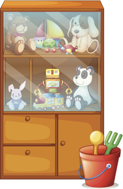 装满玩具的柜子图片下载