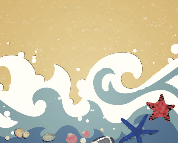 向量夏天背景素材图片