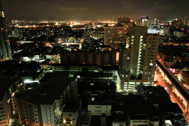 夜城高角度照片图片下载