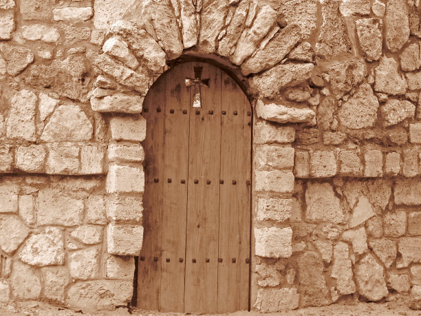 教堂的门图片下载