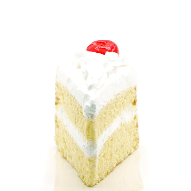 蛋糕片孤立图片下载