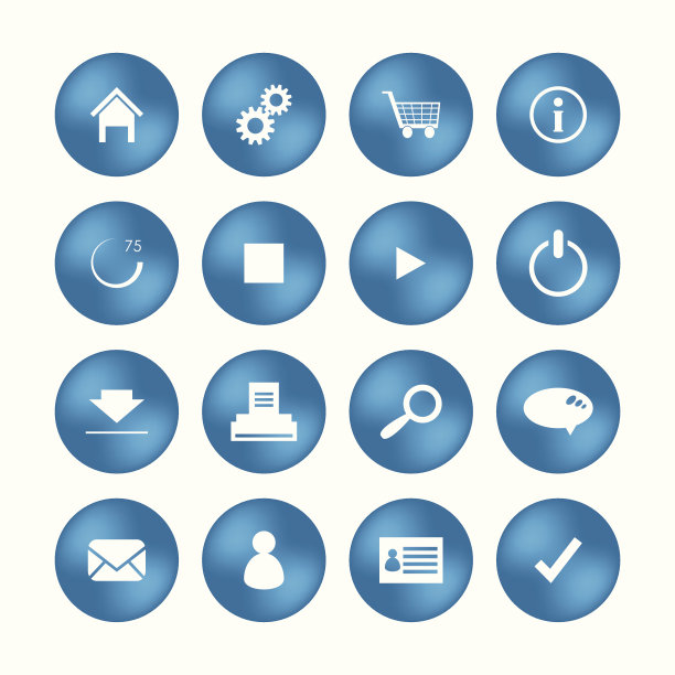 各种各样的网络图标图片下载