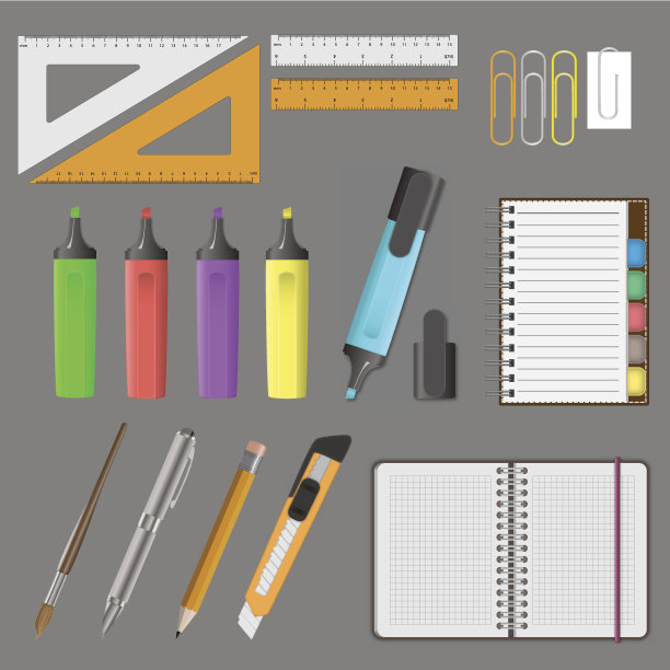 矢量插图的大办公室设置图片下载