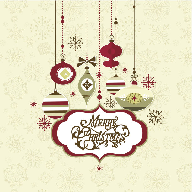 圣诞装饰设计图片下载