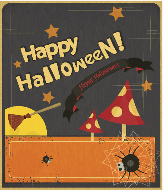 万圣节的卡片图片下载