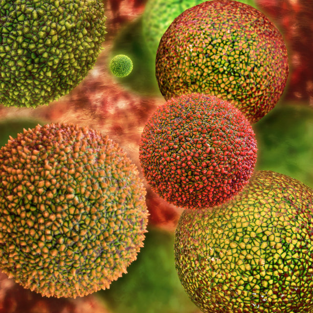 花粉- 3d渲染插图图片下载