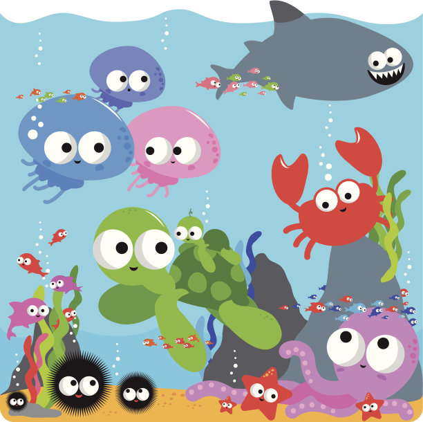 海洋插画素材ID：100518808