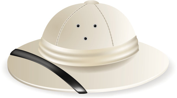 木盔孤立在白色上图片下载