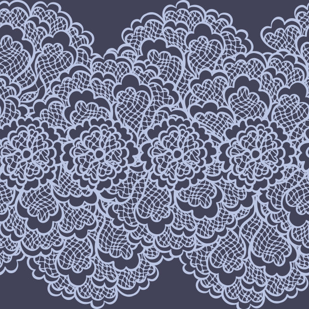 旧花边背景，装饰性花卉。矢量纹理。图片下载