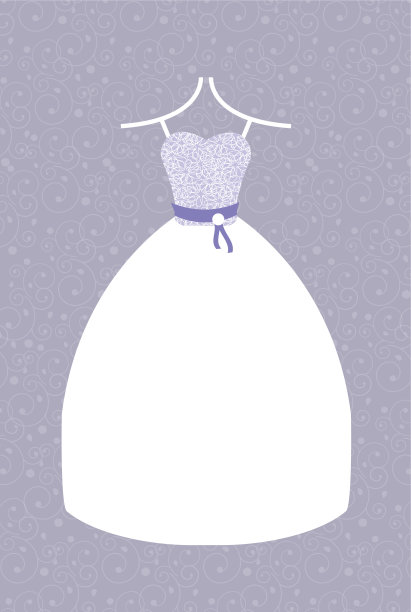 紫色和白色的婚纱背景图片下载