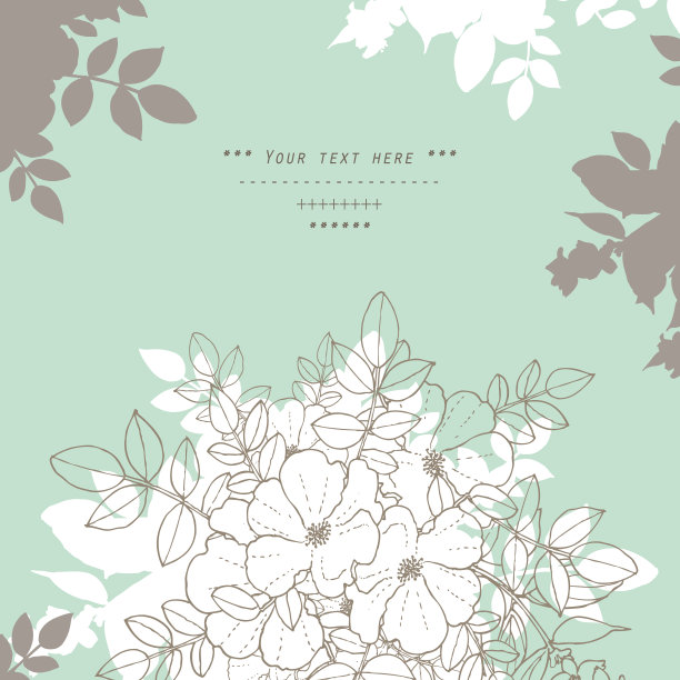 温柔的装饰素材图片