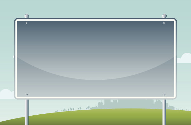 路标卡通背景图片下载