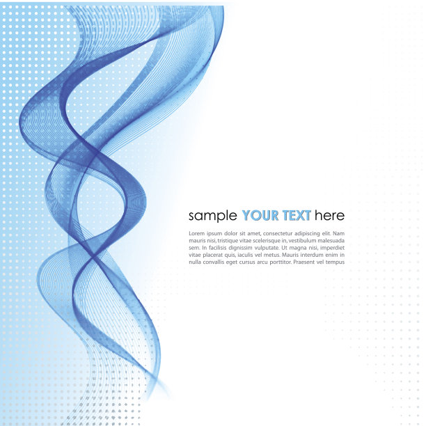 抽象背景与蓝色烟雾波图片下载