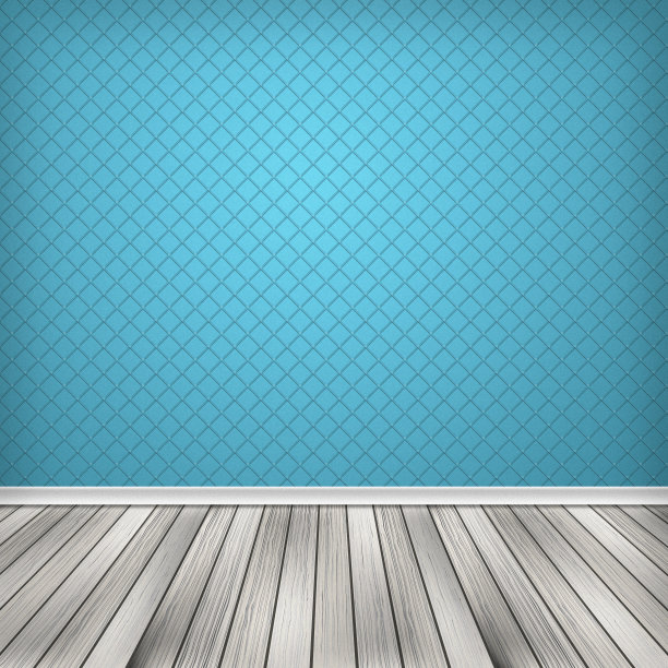 空房间，室内贴着墙纸图片下载