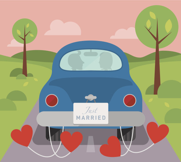 一对夫妇在车里图片下载