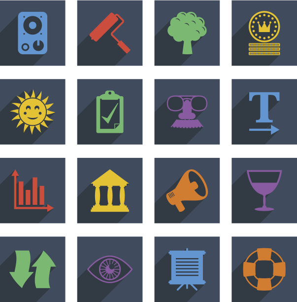 媒体图标集5图片下载