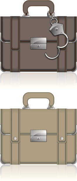 老式的公文皮包，一套两色。图片下载