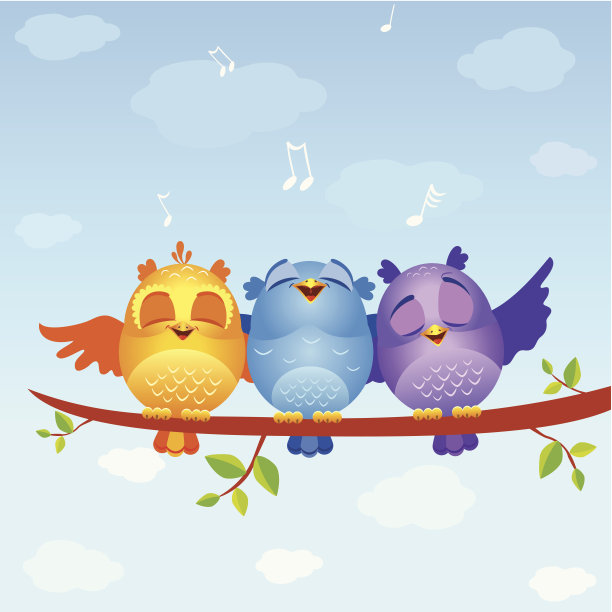 鸟儿歌唱图片下载