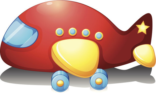 红色飞机玩具图片下载