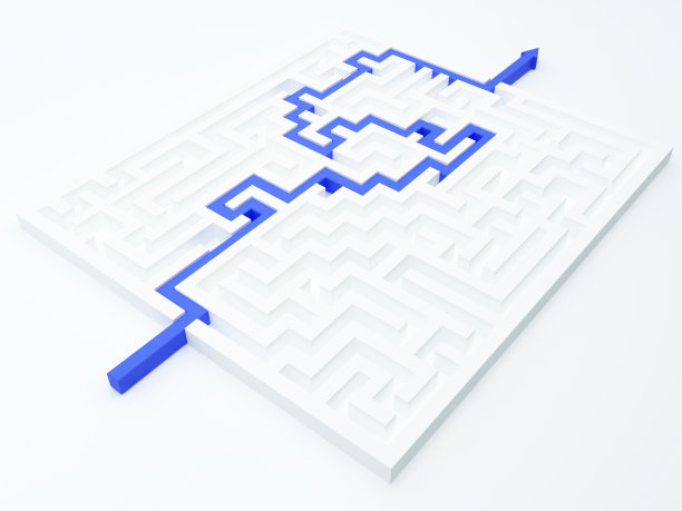 用蓝色箭头解决迷宫图片下载