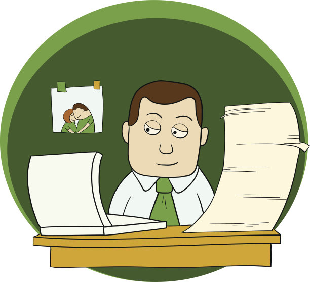 卡通办公室的人图片下载