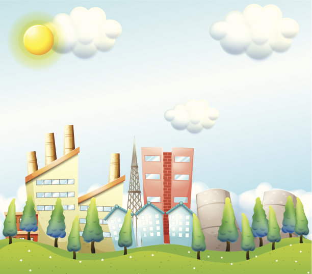 烈日下的多产城市图片下载