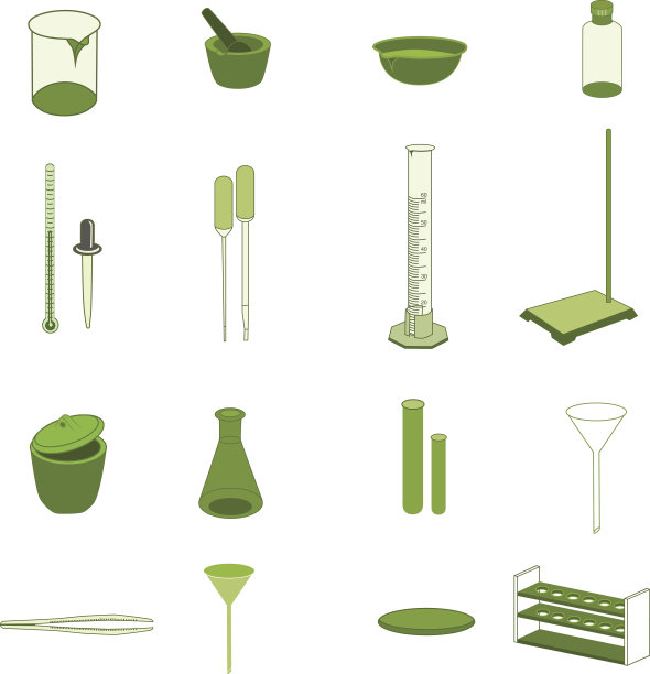实验室设备图标。图片下载