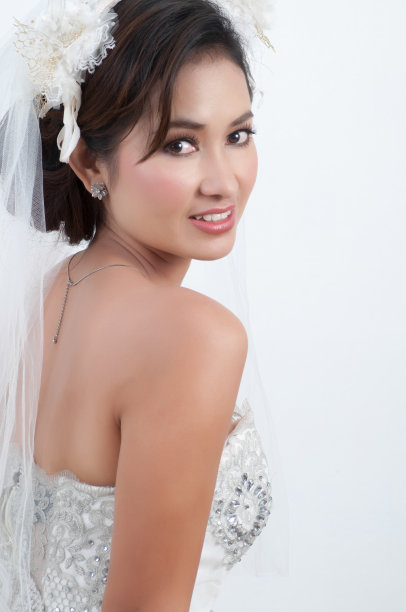 穿着婚纱的新娘图片下载