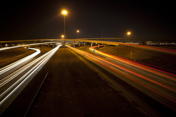 公路夜景拍摄图片下载