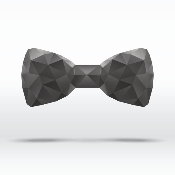 黑色抽象时尚蝴蝶结图片下载