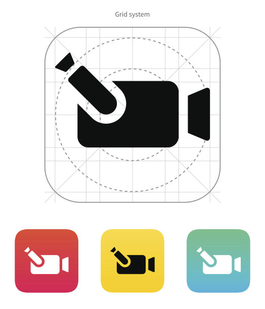 便携式相机图标。图片下载