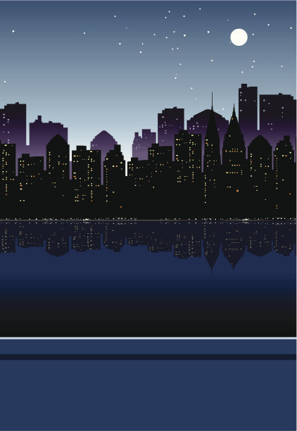 从阳台俯瞰城市的天际线图片下载