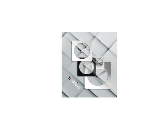 平面纸设计:时间概念图标图片下载