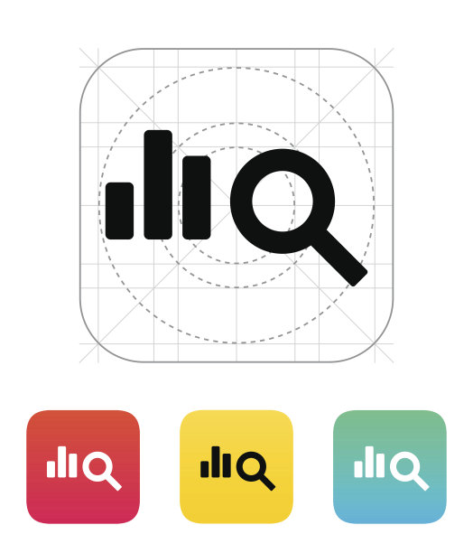 搜索图表图标。图片下载