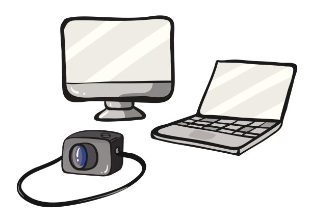 电脑、笔记本电脑和照相机图片下载