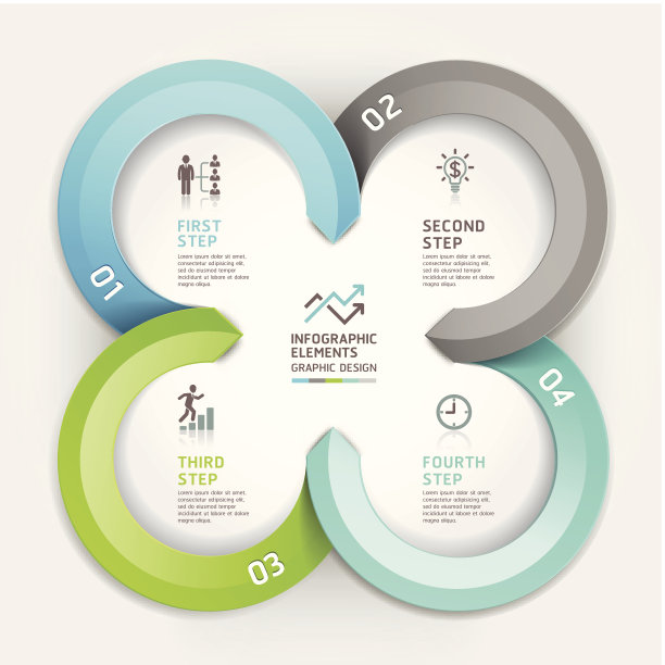 现代商圈折纸风格的选择横幅。素材图片